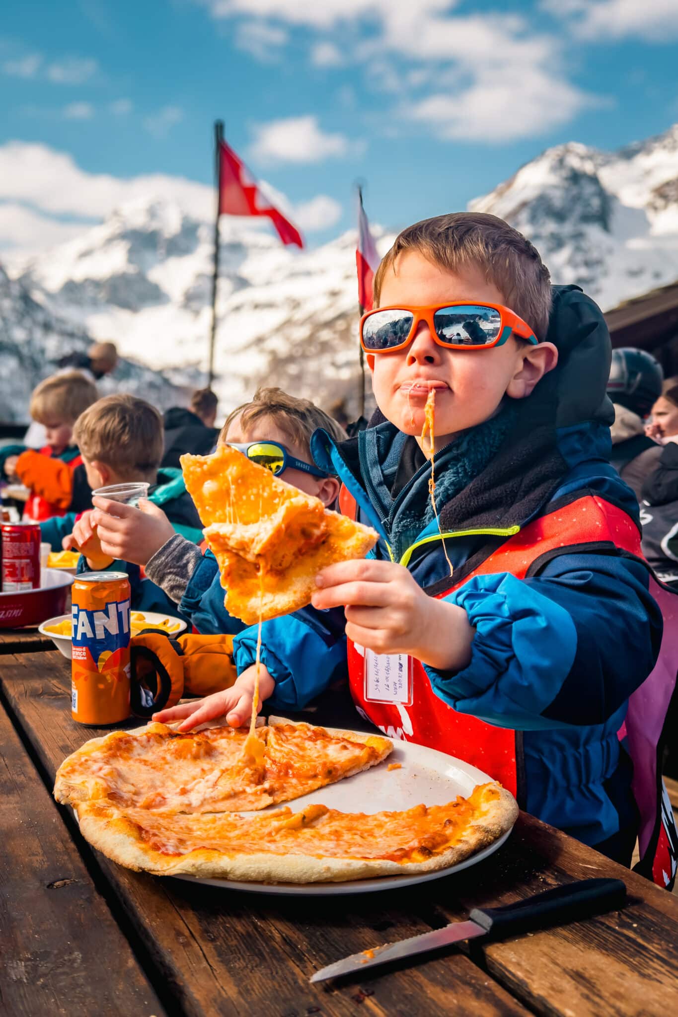 kidnje dat pizza eet