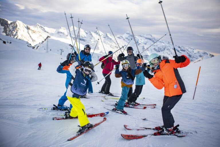 ski grote groep