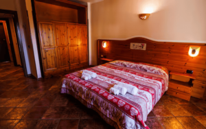 slaapkamer hotel plan bois