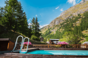 buitenzwembad chalet du lys
